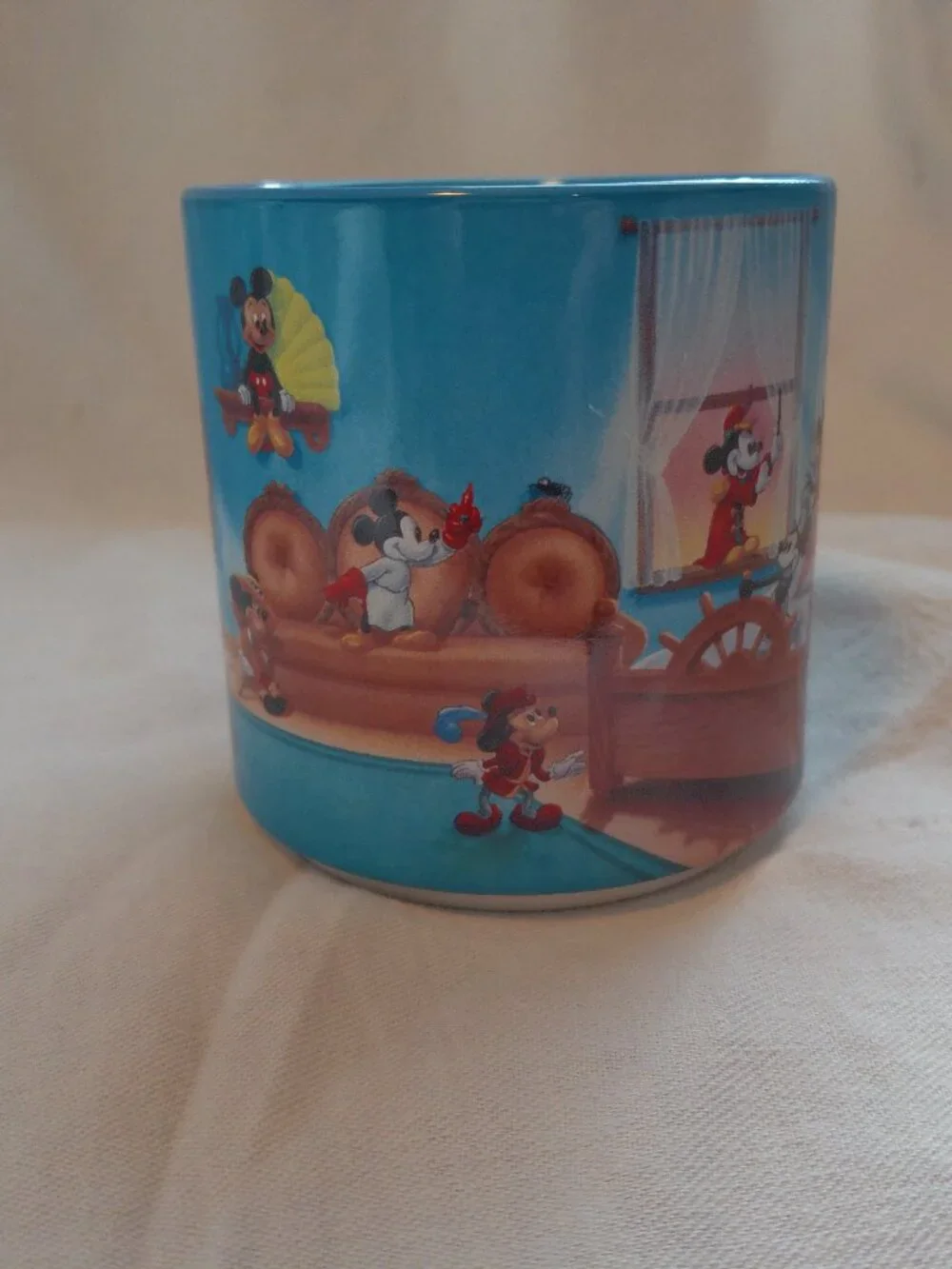 Disney Mickey Mouse Through the Years Coffee Mug EUC